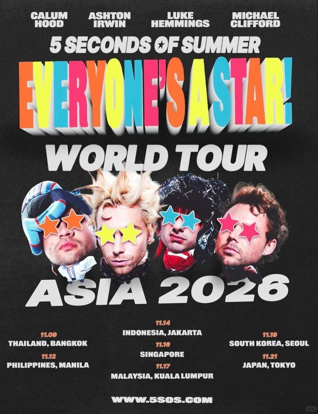 5 Seconds of Summer: EVERYONE'S A STAR 2026 in Kuala Lumpur