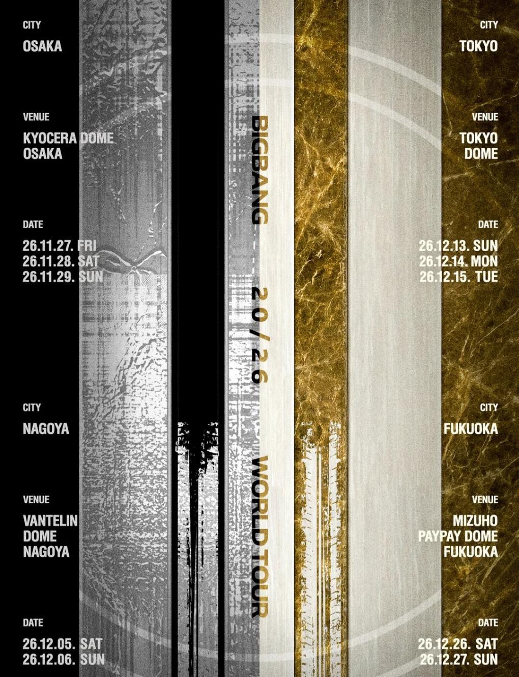 BIGBANG 2026 World Tour in Osaka