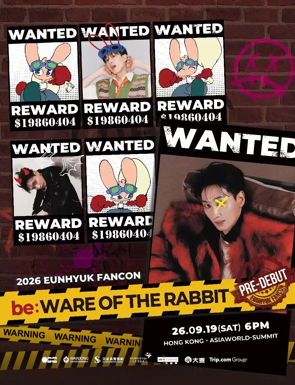2026 EUNHYUK FANCON be: WARE OF THE RABBIT in Hong Kong