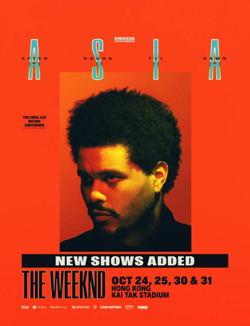 The WEEKND ASIA TOUR in Hong Kong