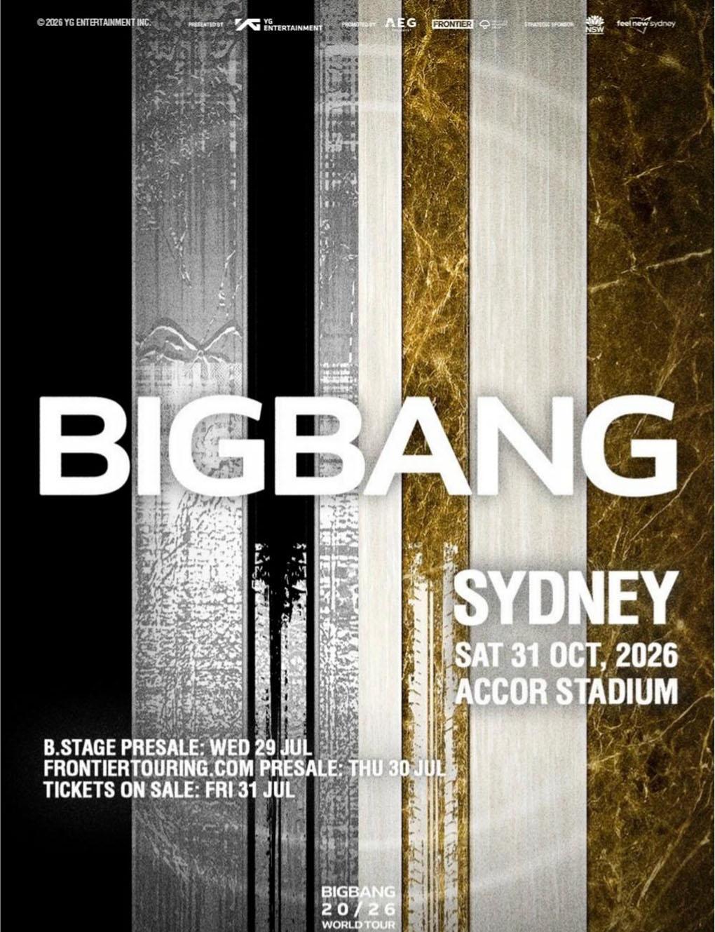 BIGBANG 2026 WORLD TOUR in Sydney