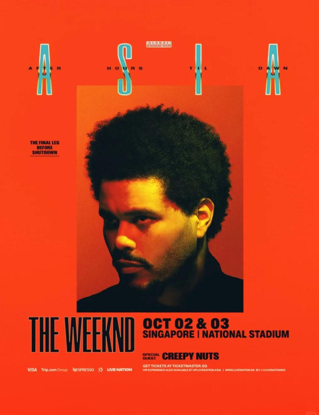 THE WEEKND ASIA TOUR  in Singapore