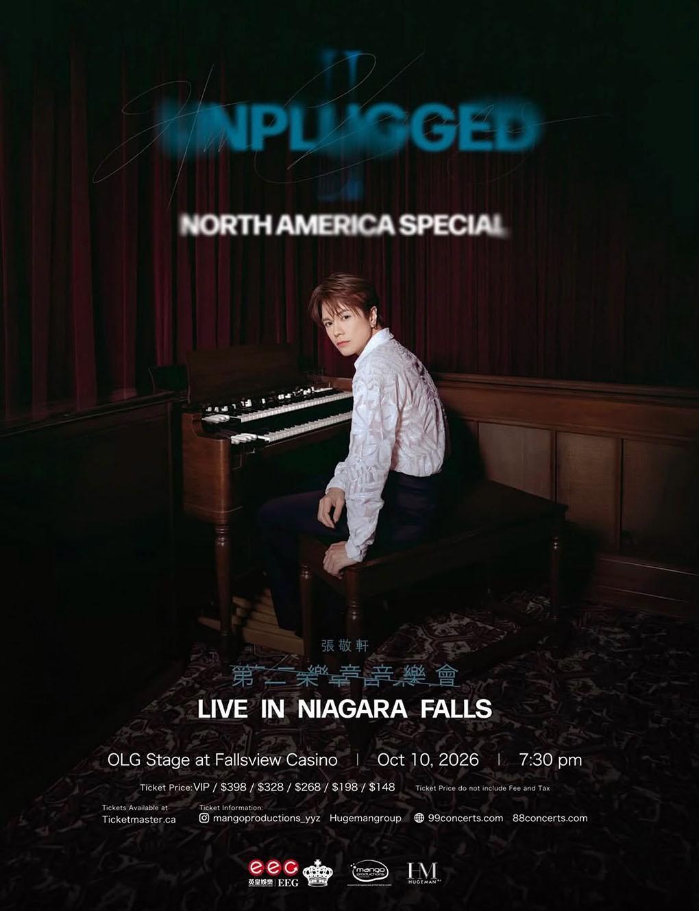 【Purchasing Service】Hins Cheung 「UNPLUGGED」 2 Concert in Toronto