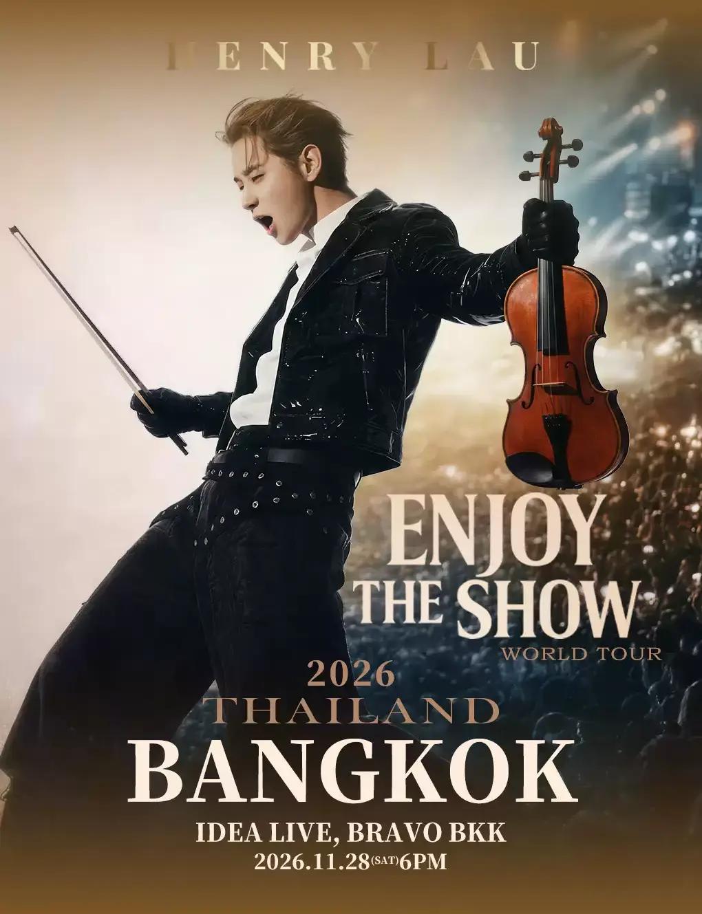 HENRY 2026 ENJOY THE SHOW Gorgeous Xianchang World Tour Concert in Bangkok