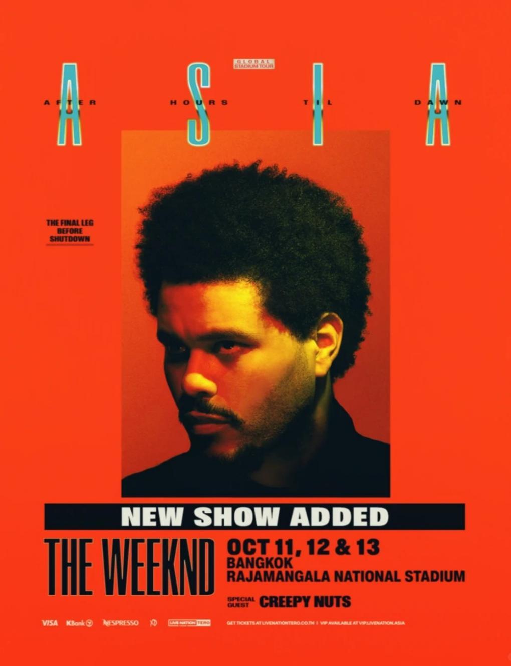 THE WEEKND ASIA TOUR in Bangkok
