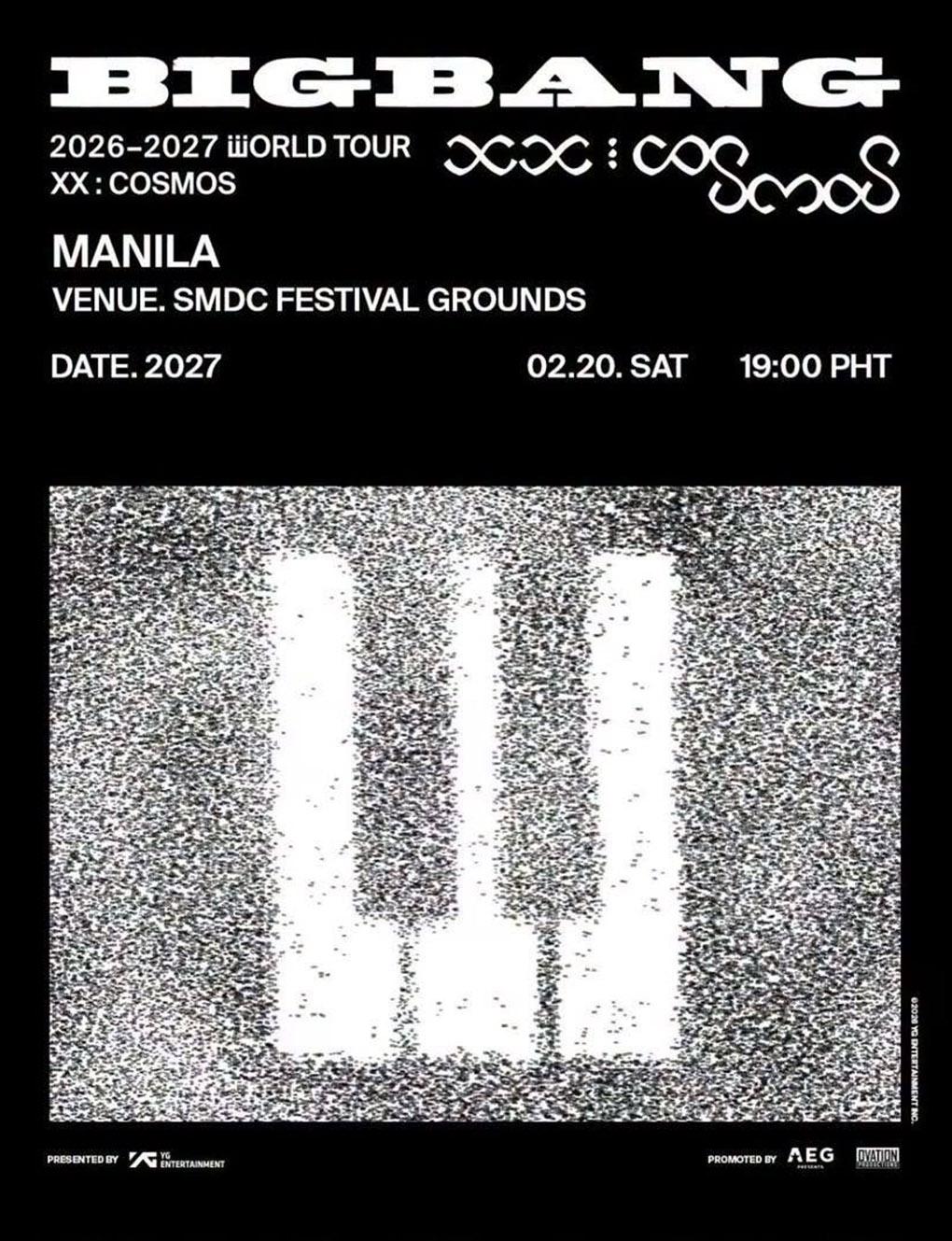 BIGBANG 2026-2027 WORLD TOUR ‹ XX : COSMOS › IN MANILA