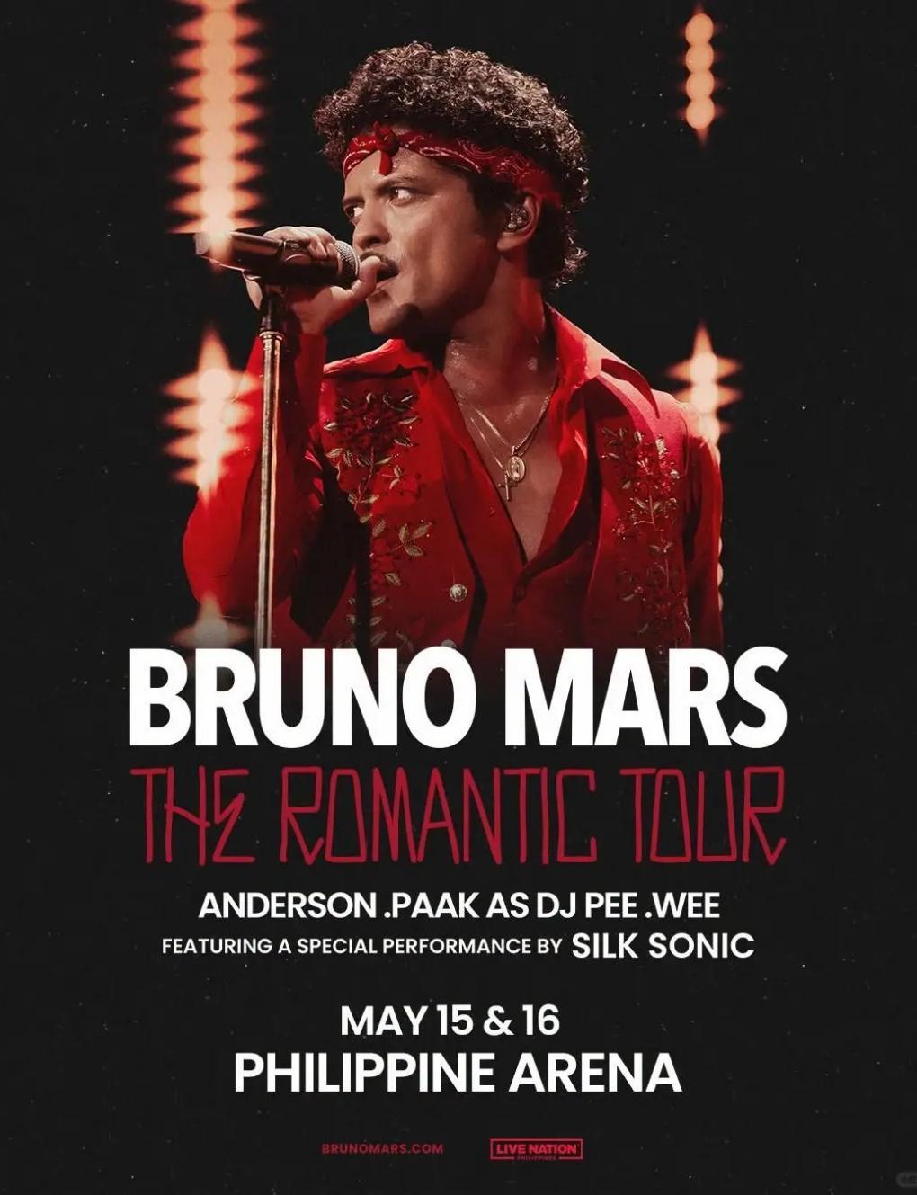 Bruno Mars - The Romantic Tour in Manila