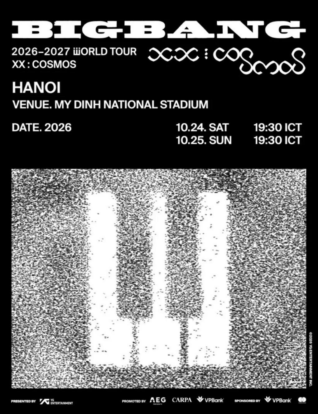 BIGBANG 2026-2027 WORLD TOUR‹XX: COSMOS› in Hanoi