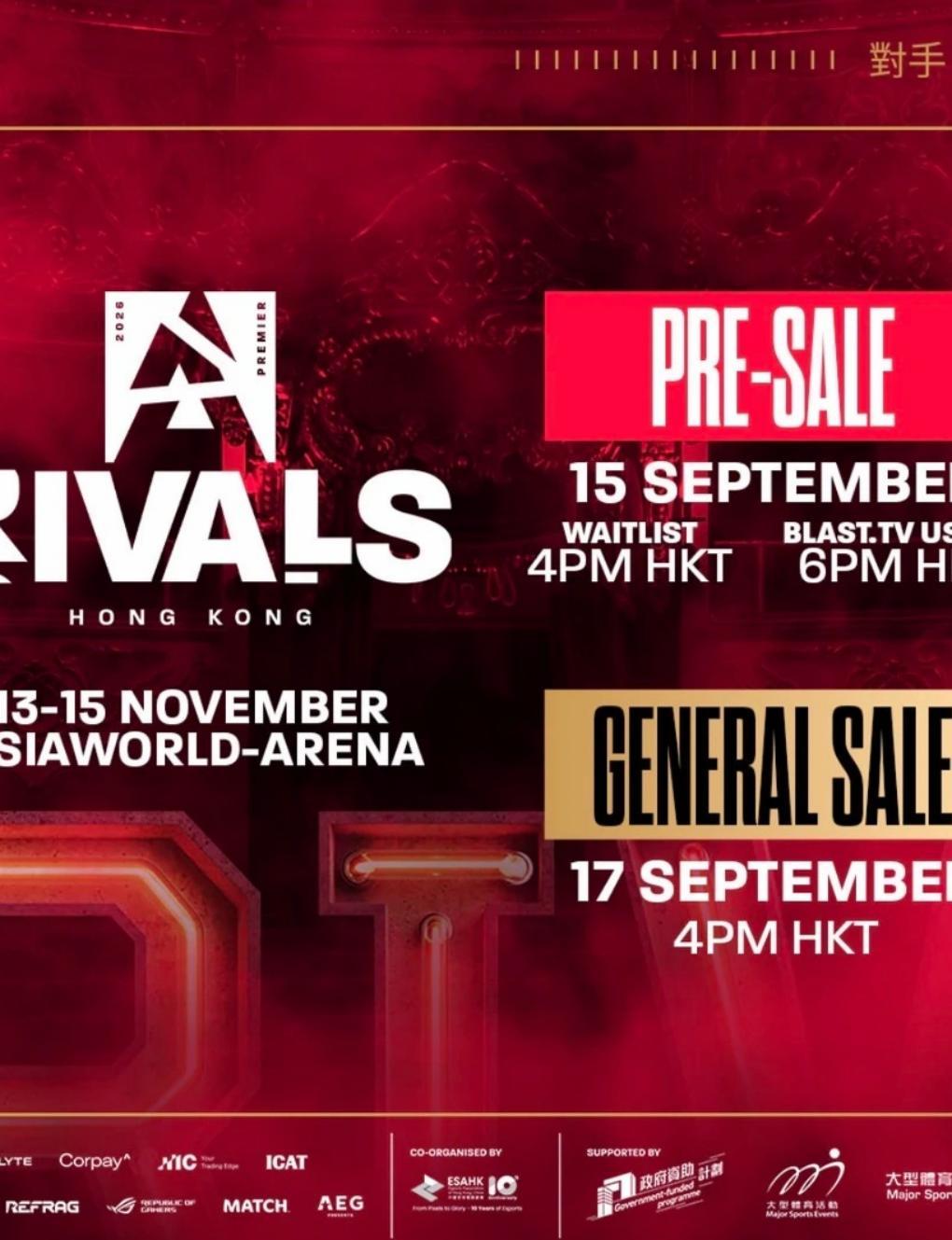 BLAST Premier Rivals: in Hong Kong