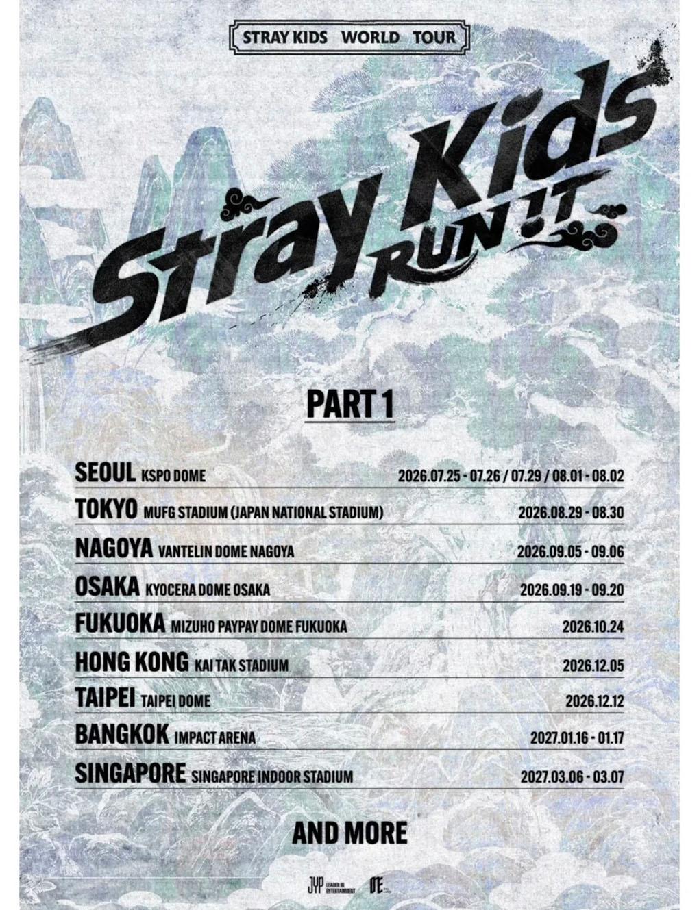 【Purchasing Service】 2026-2027 Stray Kids World Tour "RUN IT!!" in Bangkok